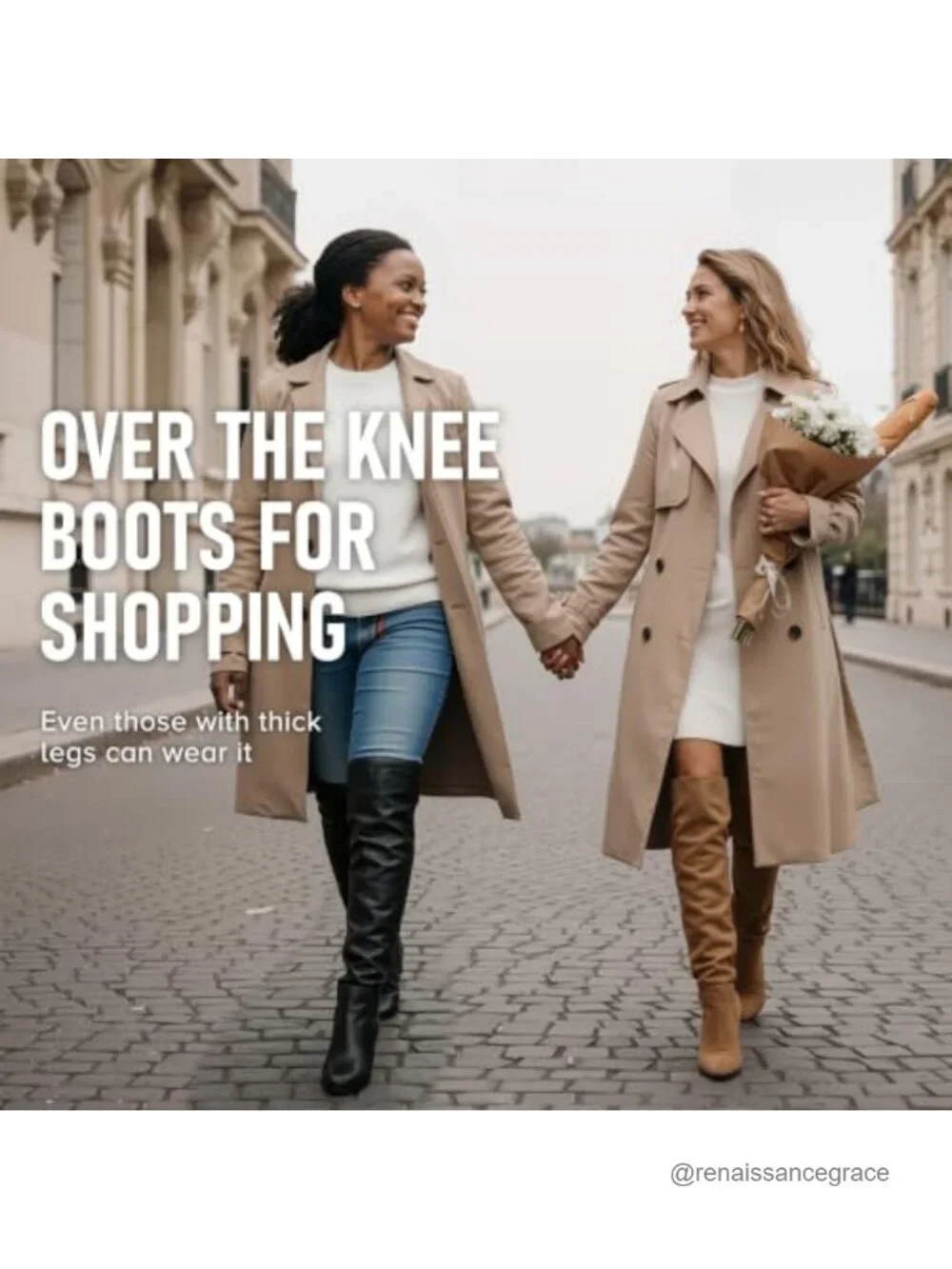 Over Knee Thigh High Block Heel Faux Suede Boots Zip